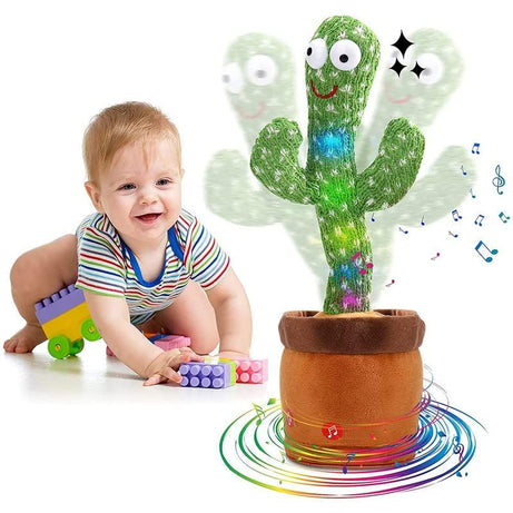 Toys Talking Cactus Baby Toys for Kids Dancing Cactus Toys Can Sing Wriggle & Singing Recording Repeat Education Toys for Children Playing Home Decor - Oshi.pk - Buy & Sell Online