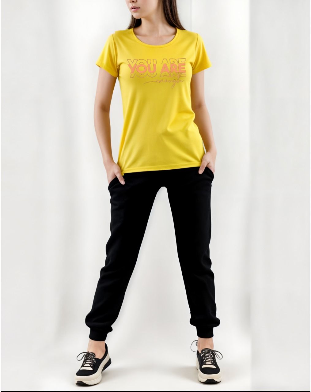 TRACKSUIT - Yellow Summer Printed Tracksuit For Girls & Womens - Soft and Comfortable Fabric T Shirt & Trouser Tracksuit - Oshi.pk - Buy & Sell Online