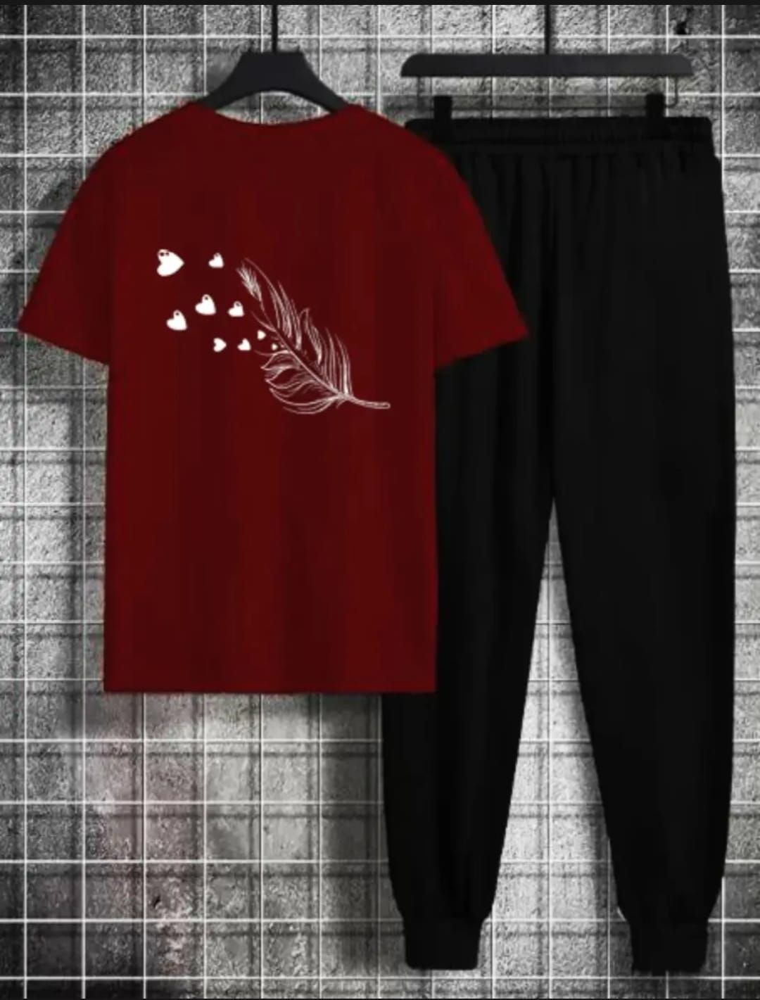 Tracksuit for Women and Girl Summer T Shirt and Black Trouser Gym wear New Leave printed Clothing Summer Breathable and comfortable - Oshi.pk - Buy & Sell Online