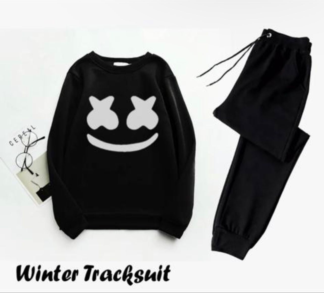 Tracksuit MARSHMELLO Thick & Fleece Fabric Full Sleeves Sweatshirt with trouser for Winter sweatshirt Fashion Wear tracksuit for men / boys - Oshi.pk - Buy & Sell Online