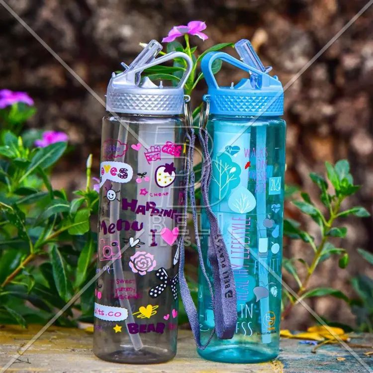 Travel Water Bottle With Ice Cube Tube | Sports Water Bottle 600ml - Oshi.pk - Buy & Sell Online