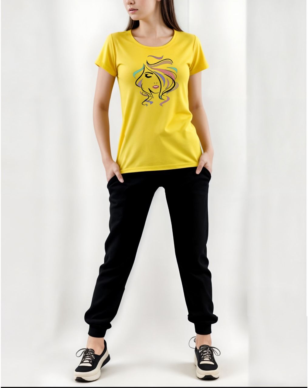 Trendy Printed Tracksuit For Girls & Womens - Soft & Comfortable Fabric T Shirt & Trouser Printed Tracksuit - Stay Stylish And Comfy With Pri - Oshi.pk - Buy & Sell Online