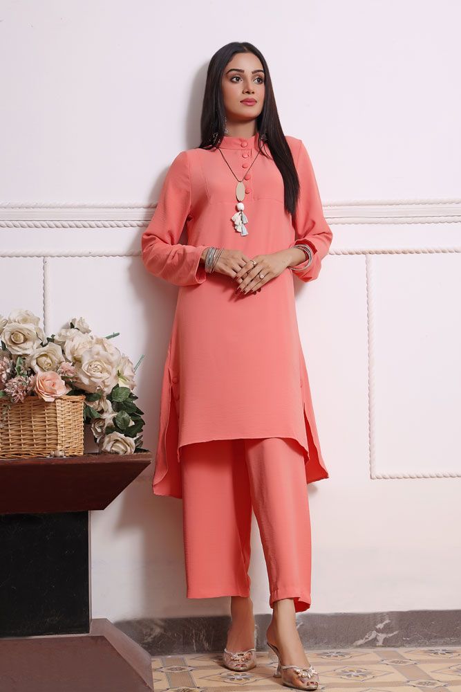 Turkey Outlet-Peach-Washingwear Premium Kurti - Oshi.pk - Buy & Sell Online
