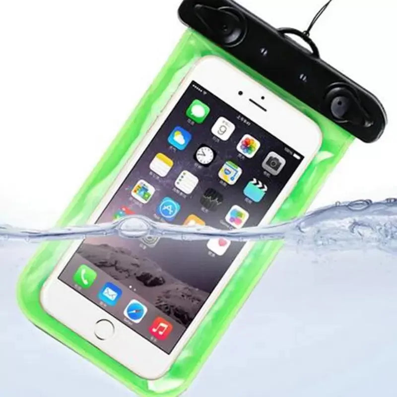 Underwater Waterproof Rainproof Mobile Case PVC Bag Transparent Touch Screen Premium Cell Phone Pouch Cover For Travel Hiking Rainy Season Monsoon - Oshi.pk - Buy & Sell Online