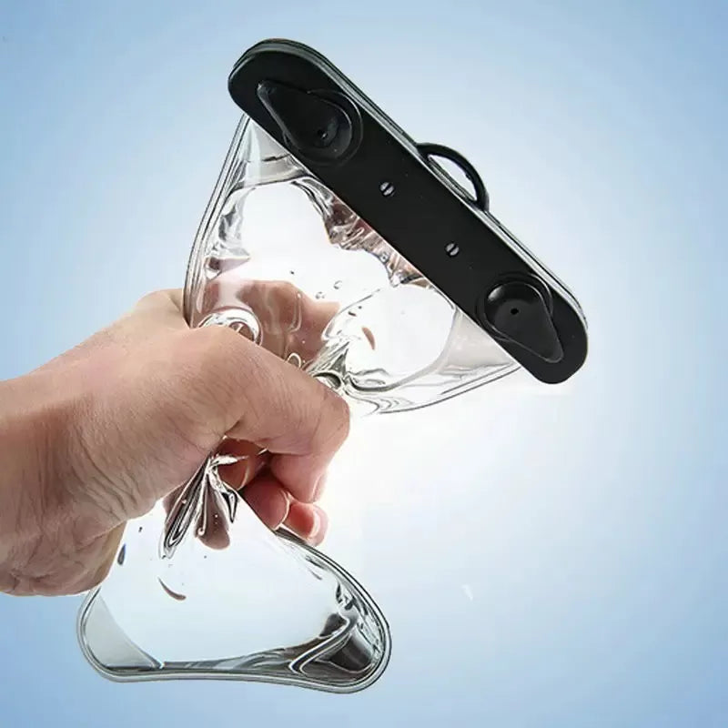 Underwater Waterproof Rainproof Mobile Case PVC Bag Transparent Touch Screen Premium Cell Phone Pouch Cover For Travel Hiking Rainy Season Monsoon - Oshi.pk - Buy & Sell Online