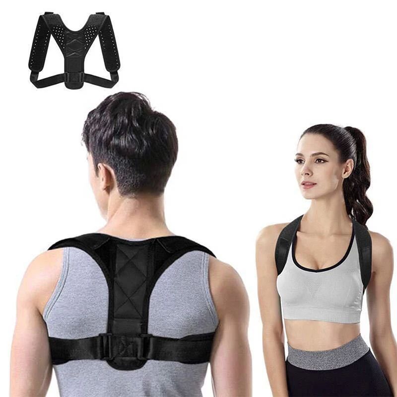 Unisex Adjustable Back Brace Support Invisible Shoulder Posture Corrector Spine Neck Health Correction Belt - Oshi.pk - Buy & Sell Online
