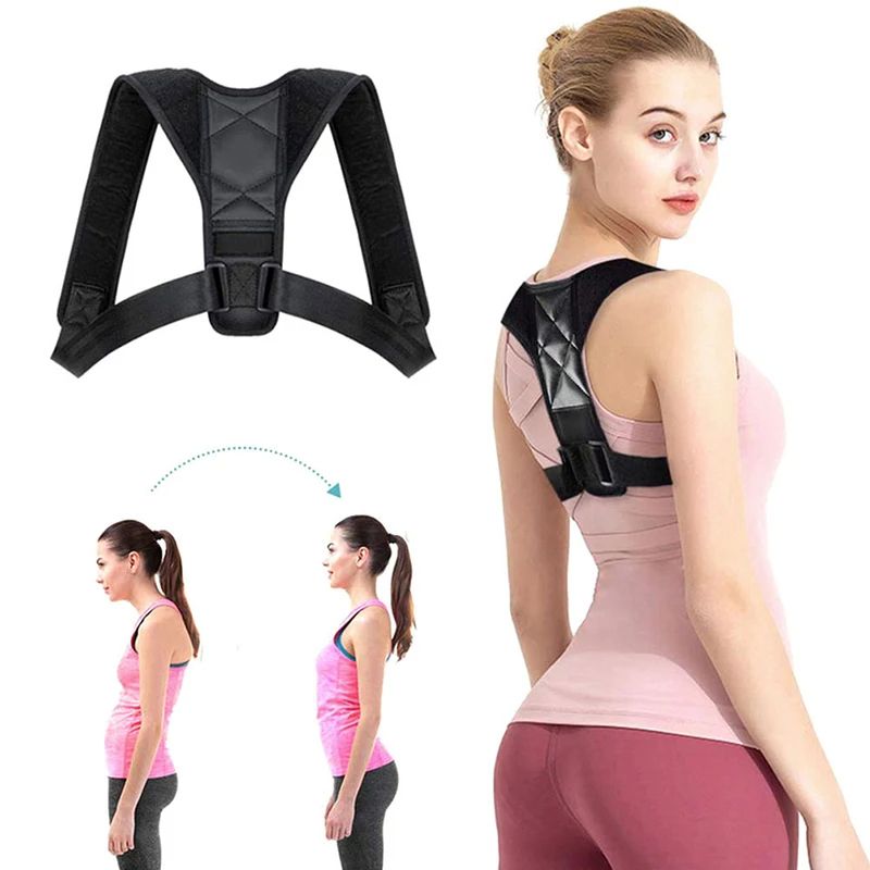 Unisex Adjustable Back Brace Support Invisible Shoulder Posture Corrector Spine Neck Health Correction Belt - Oshi.pk - Buy & Sell Online