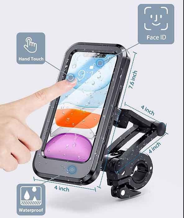 Universal Motorcycle Waterproof Mobile Phone Holder - Oshi.pk - Buy & Sell Online