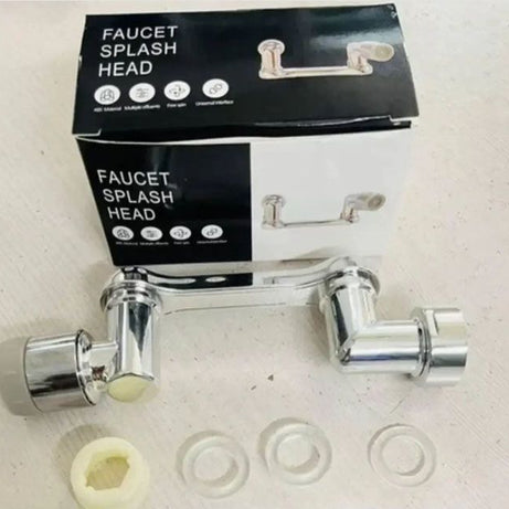 Universal Splash Filter Faucet, 1080 Rotating Faucet Sprayer Head Double O-Ring Design, Movable Tap Water Saving - Oshi.pk - Buy & Sell Online