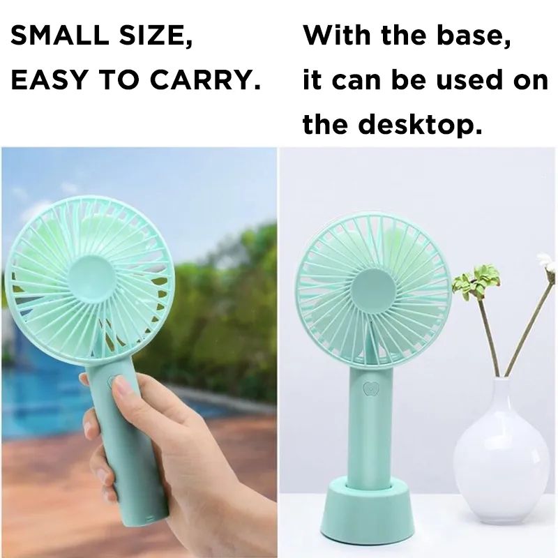 USB Rechargeable Electric Handheld Mini Fan Usb Charging Student Desktop air Cooler Outdoor Fan Portable Dormitory Fan - Oshi.pk - Buy & Sell Online