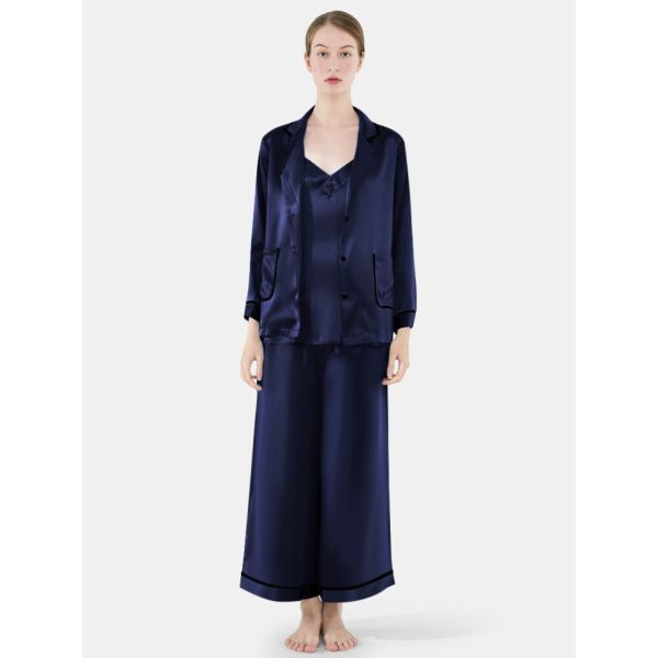 Valerie 3-Piece Silk Pajama and Camisole Set for women - Oshi.pk - Buy & Sell Online