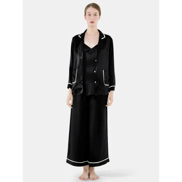 Valerie 3-Piece Silk Pajama and Camisole Set for women - Oshi.pk - Buy & Sell Online