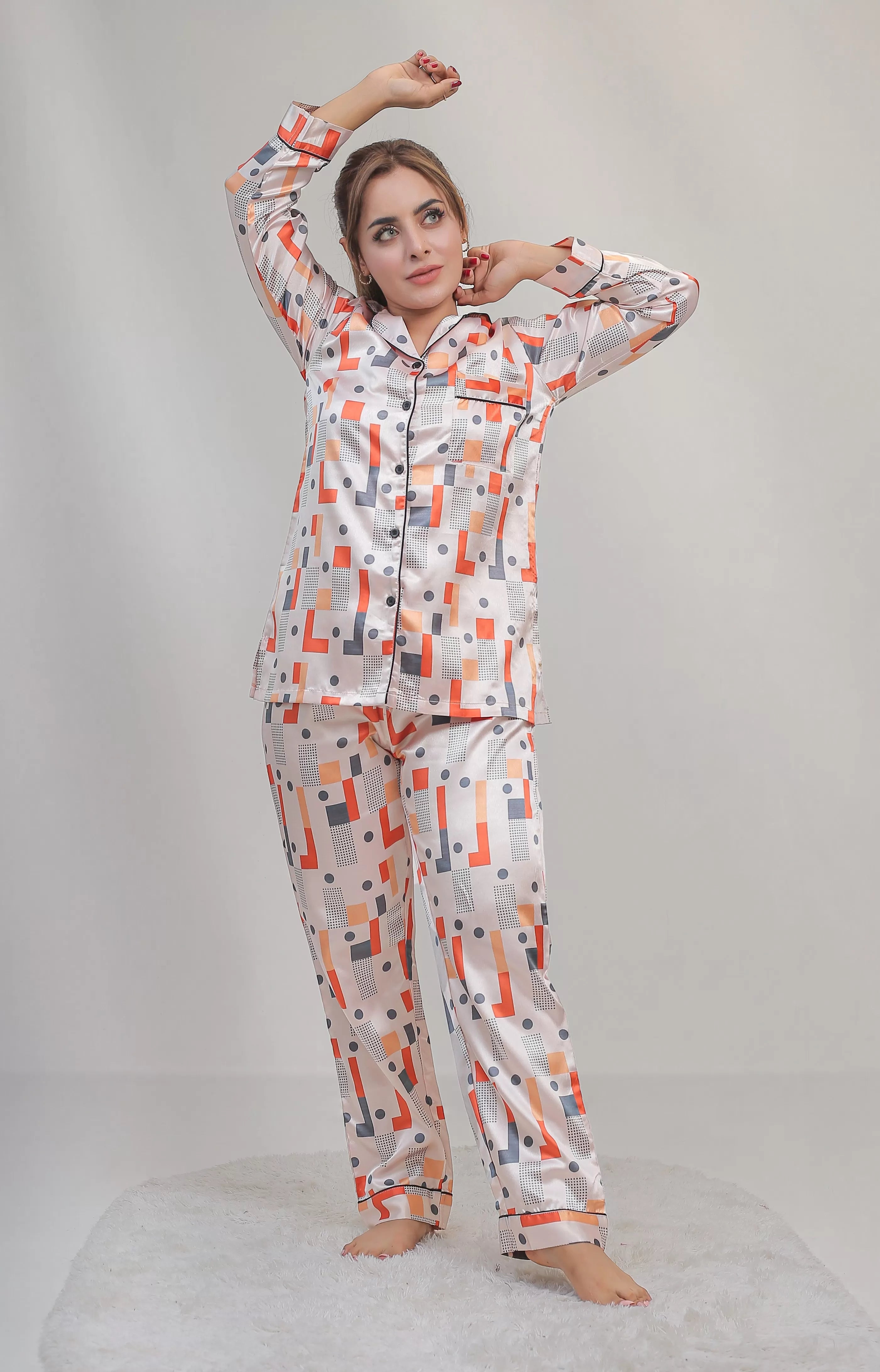Valerie classic nightwear/sleepwear is designed for ultimate comfort and style. Our classic pajama set is updated in a smooth silky fabric - Oshi.pk - Buy & Sell Online