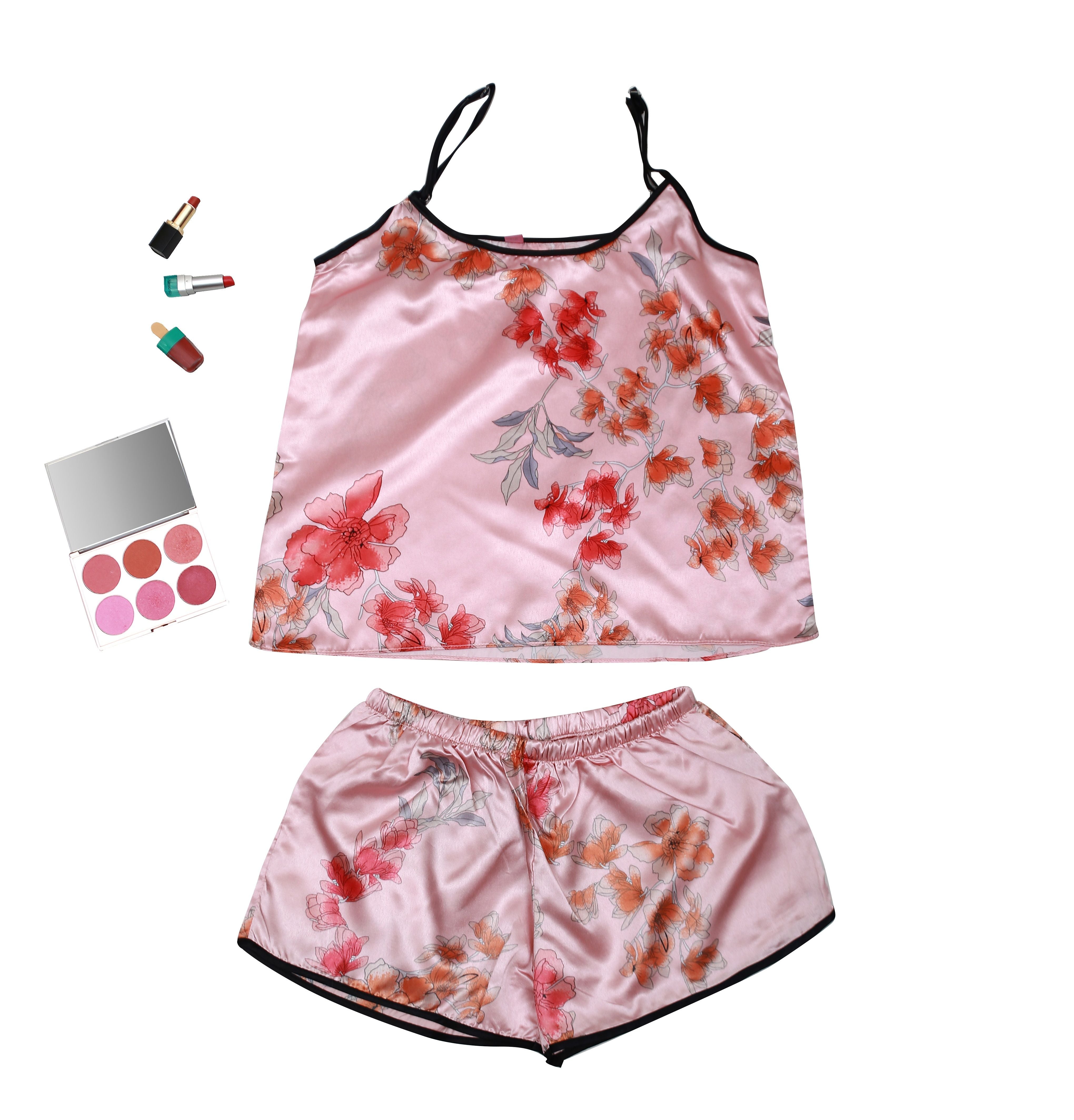 Valerie Digital print silky satin Night wear Cami set for women - Oshi.pk - Buy & Sell Online