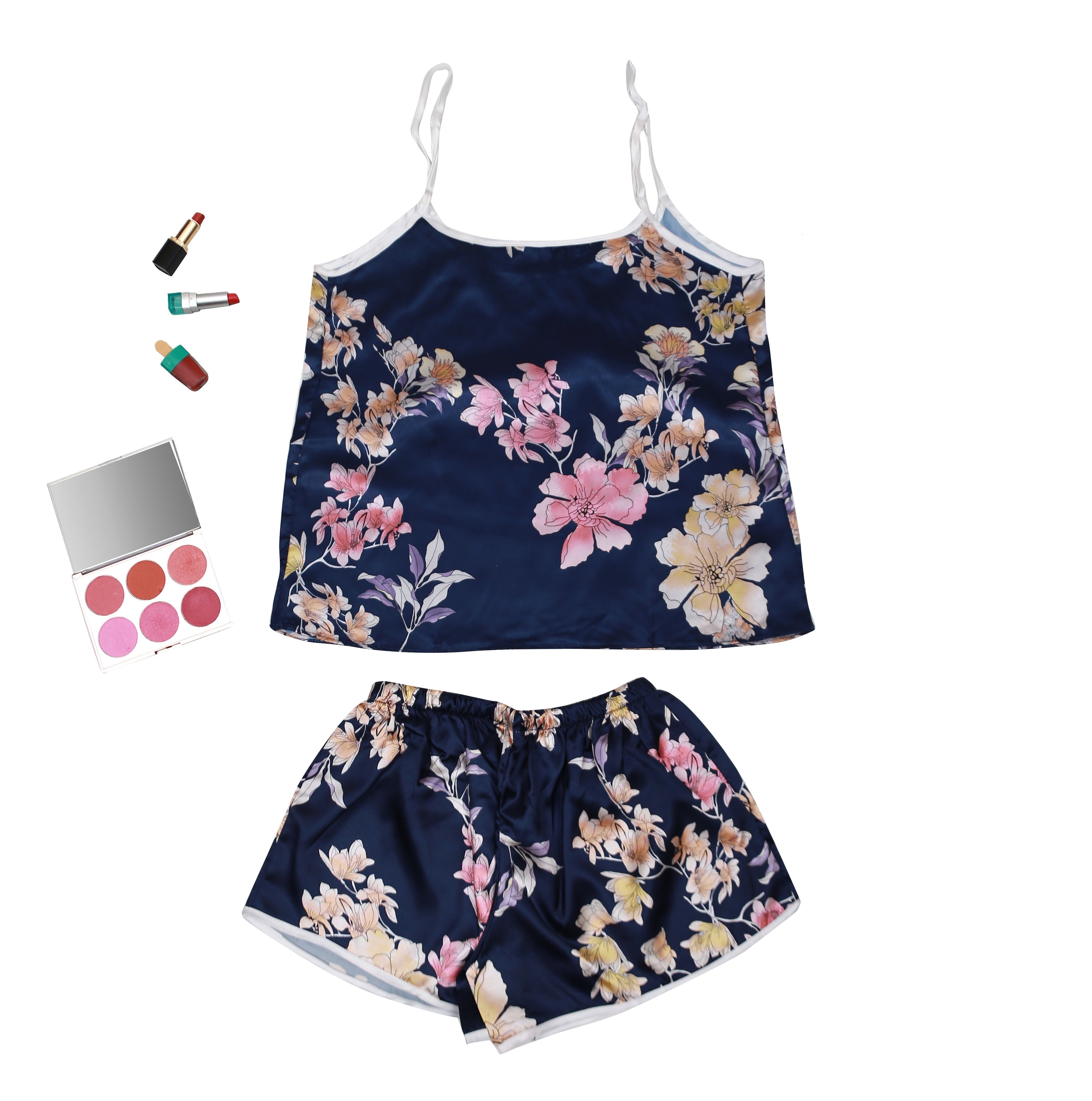 Valerie Digital print silky satin Night wear Cami set for women - Oshi.pk - Buy & Sell Online