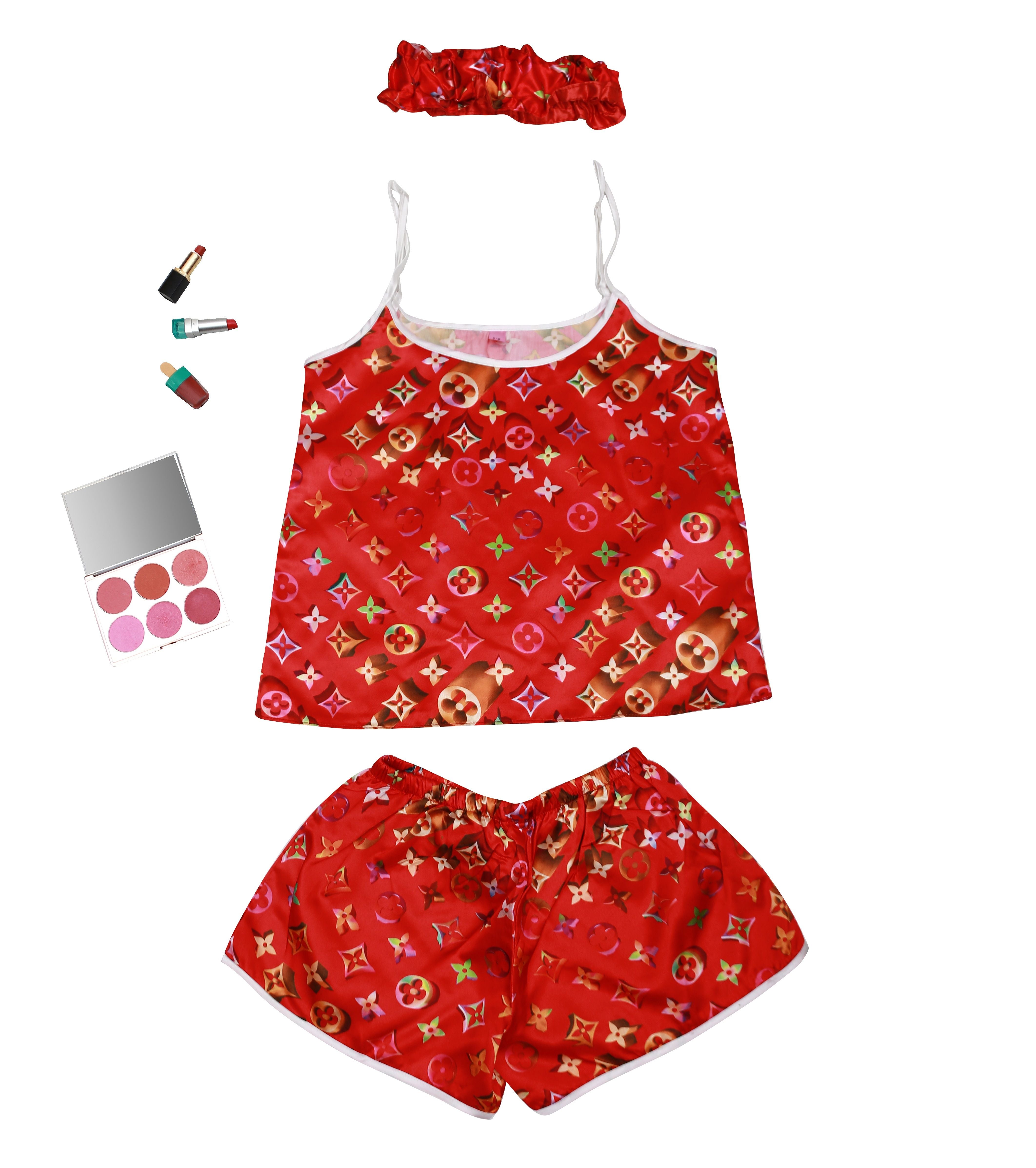 Valerie Digital print silky satin Night wear Cami set for women - Oshi.pk - Buy & Sell Online