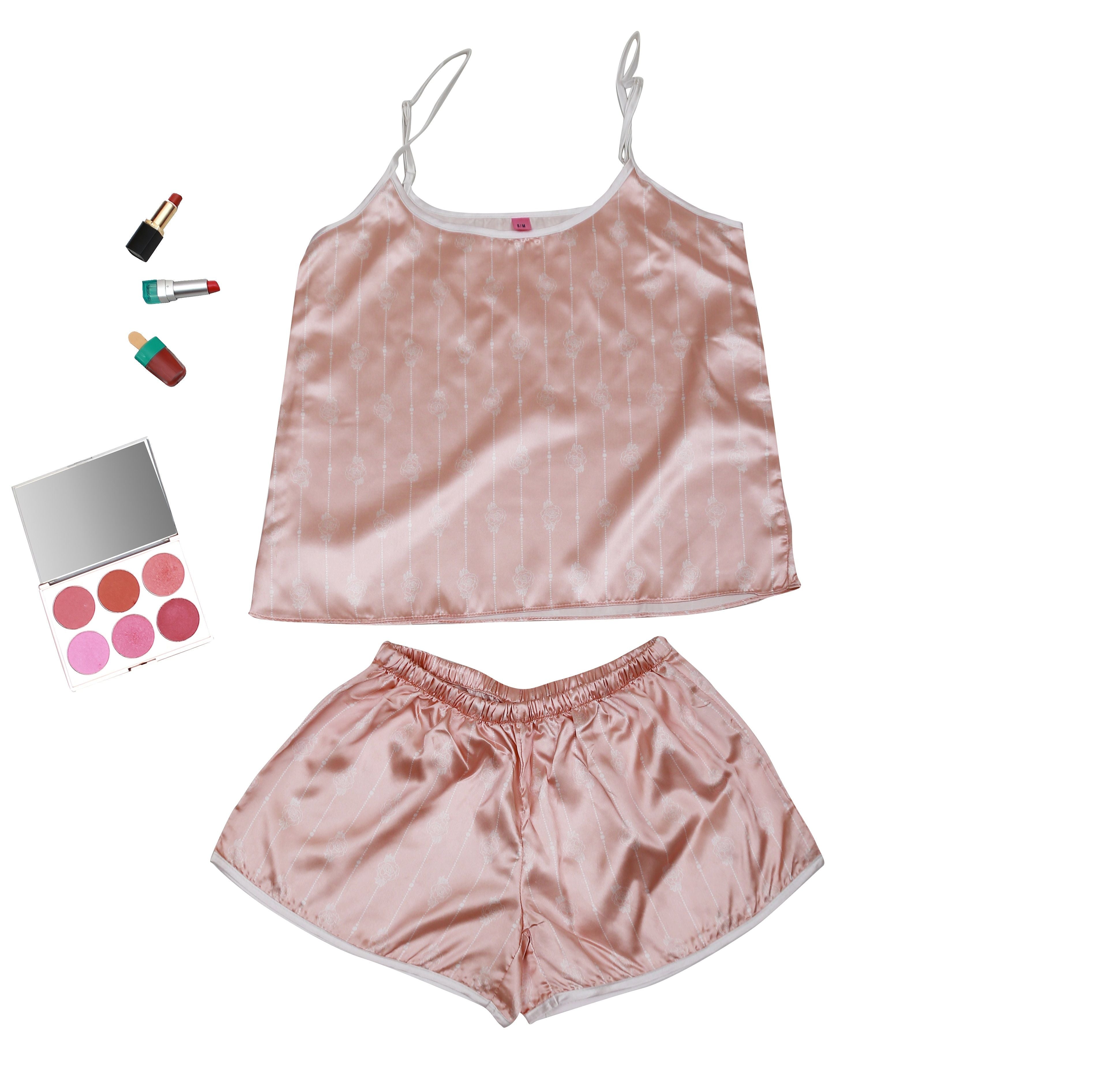 Valerie Digital print silky satin Night wear Cami set for women - Oshi.pk - Buy & Sell Online