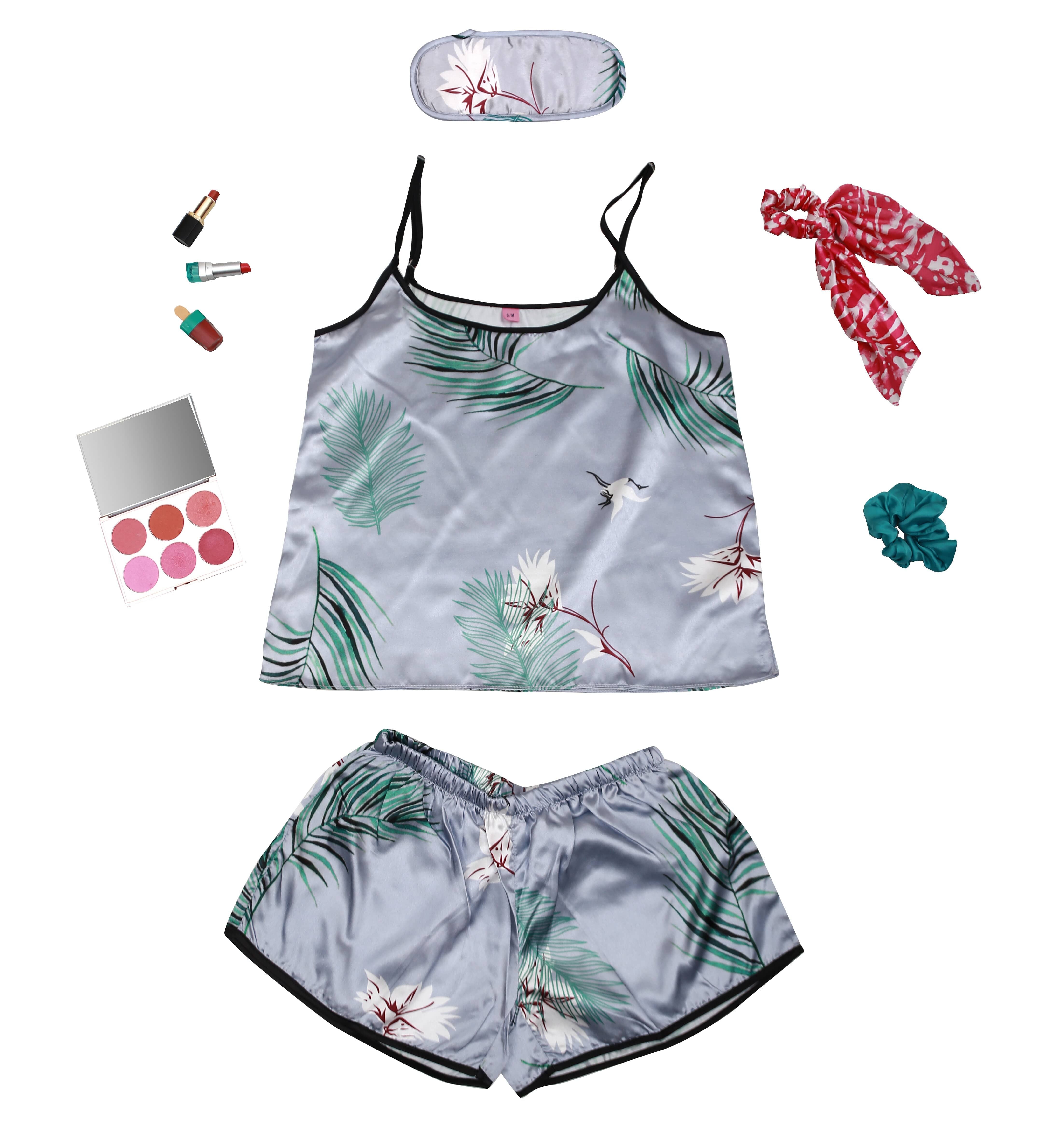 Valerie Digital print silky satin Night wear Cami set for women - Oshi.pk - Buy & Sell Online