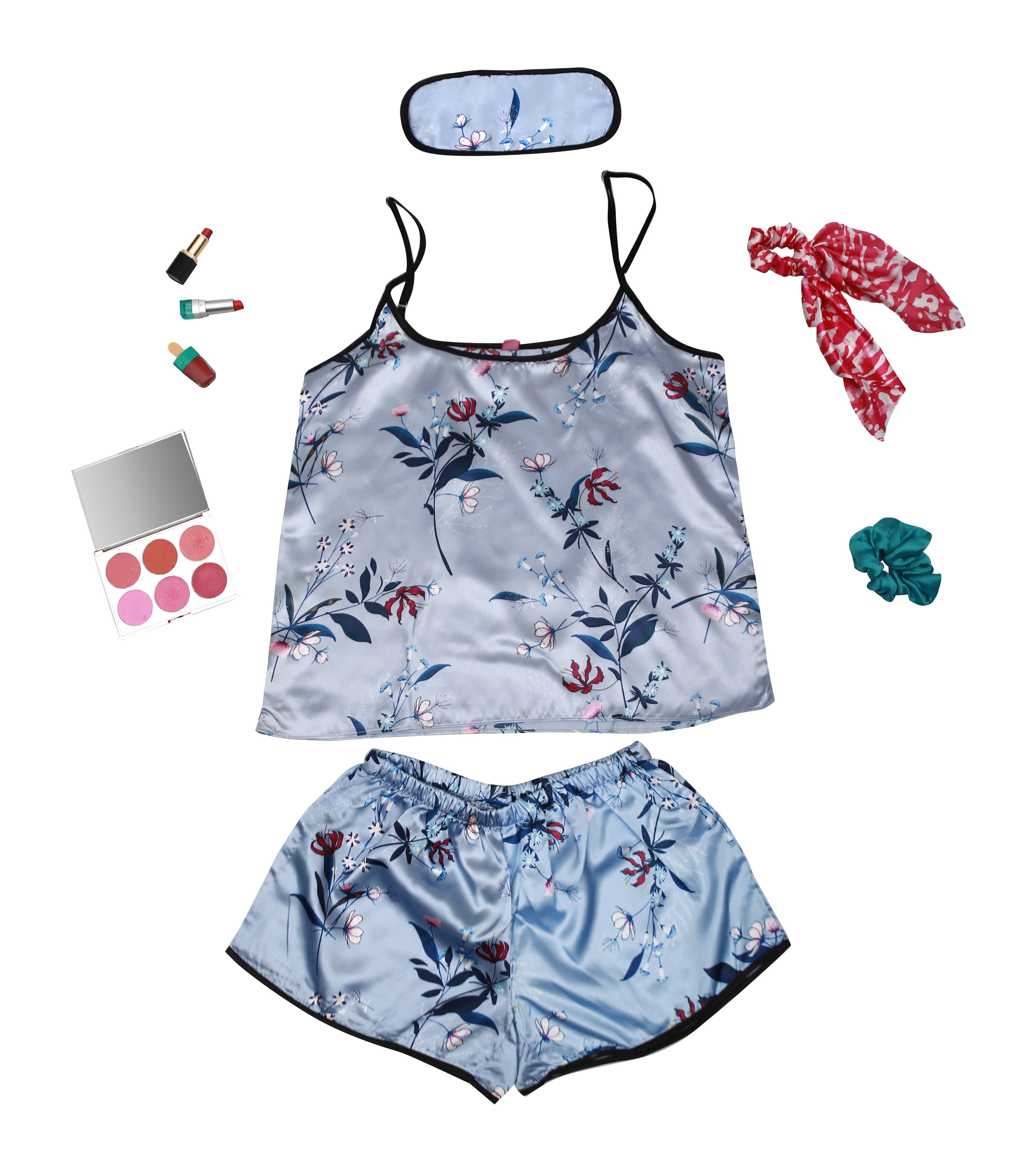 Valerie Digital print silky satin Night wear Cami set for women - Oshi.pk - Buy & Sell Online