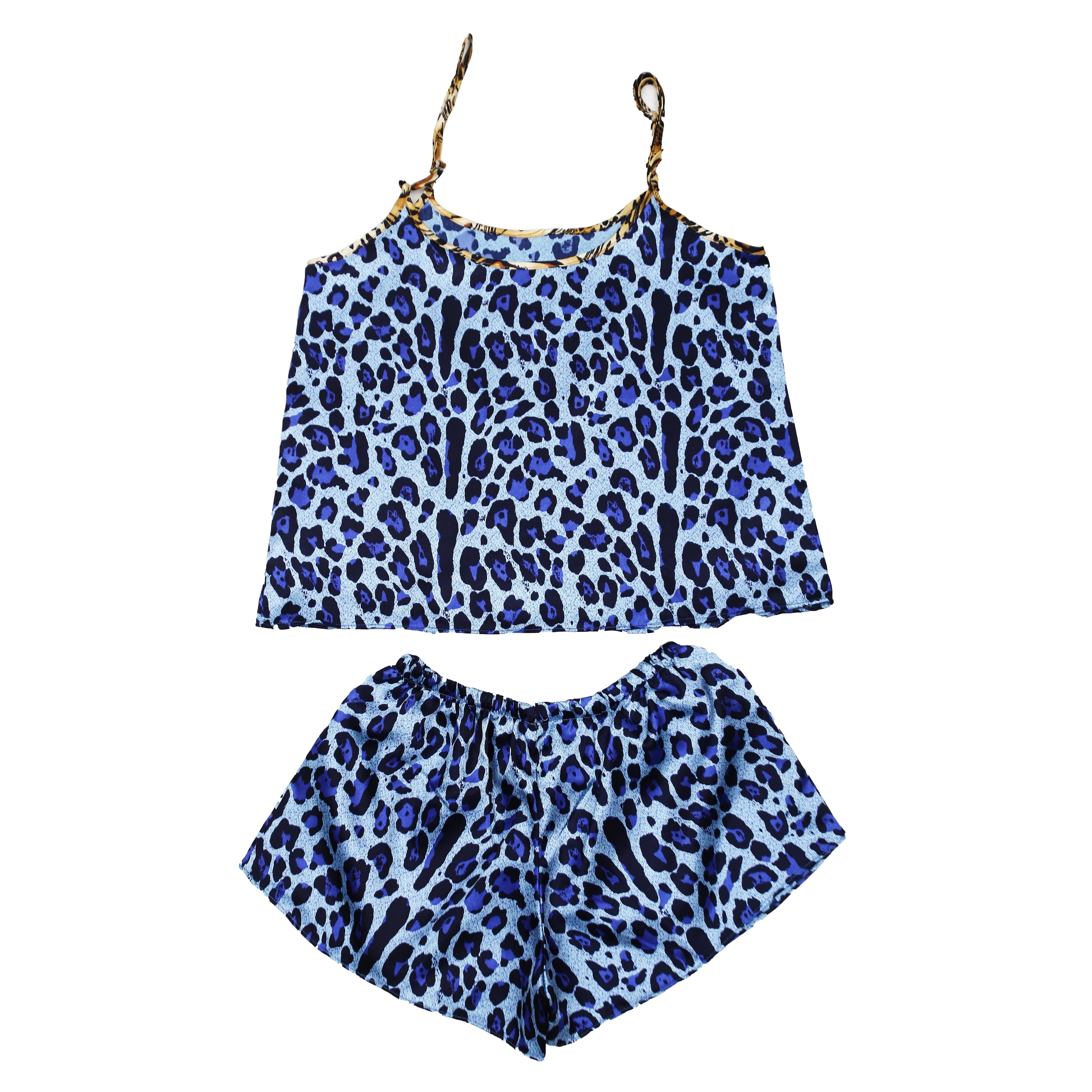 Valerie Digital print silky satin Night wear Cami set for women with eye mask and scrunchies - Oshi.pk - Buy & Sell Online