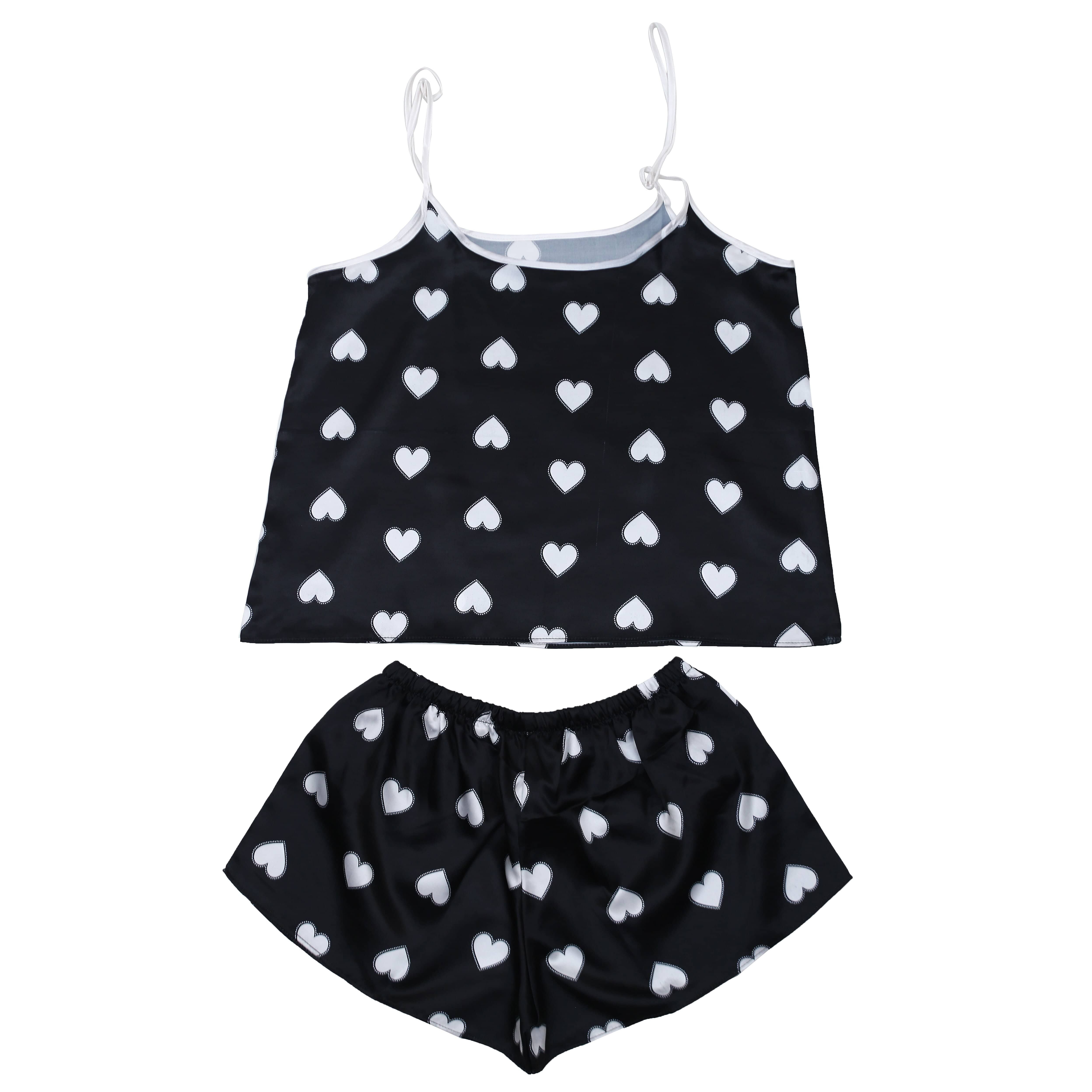 Valerie Digital print silky satin Night wear Cami set for women with eye mask and scrunchies - Oshi.pk - Buy & Sell Online