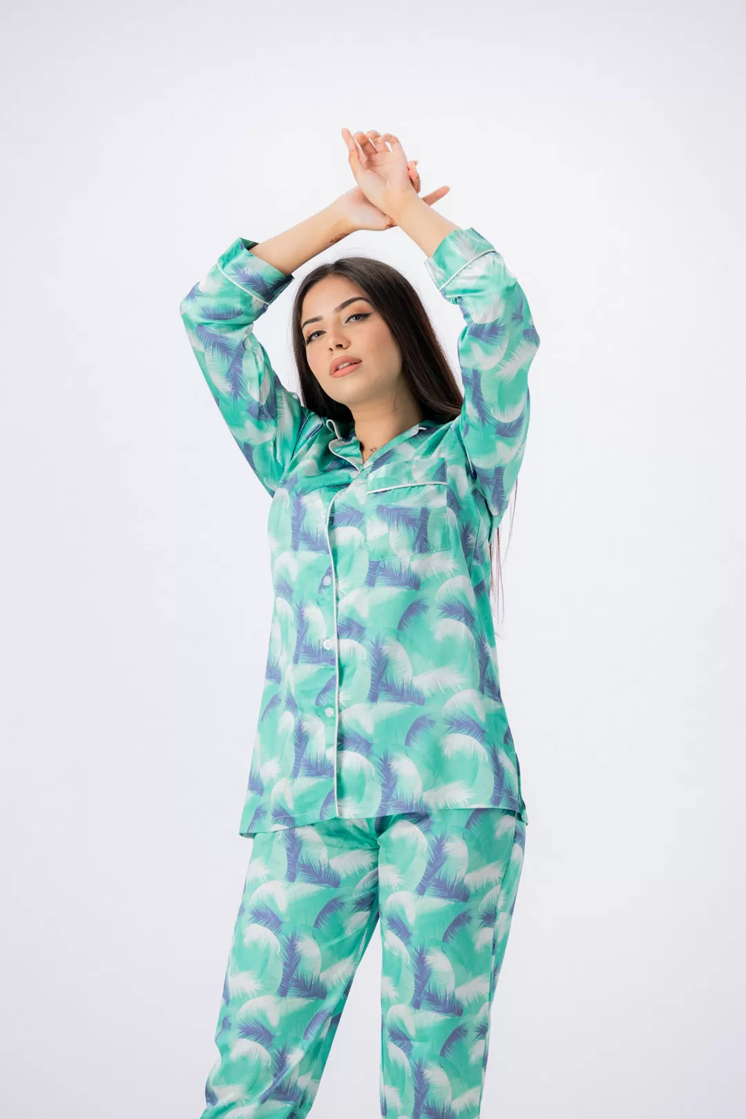 Valerie lounging Gorgeous satin fabric comes with a natural sheen and feel silky on your skin. Feel cute and sensual while staying comfortable putting - Oshi.pk - Buy & Sell Online