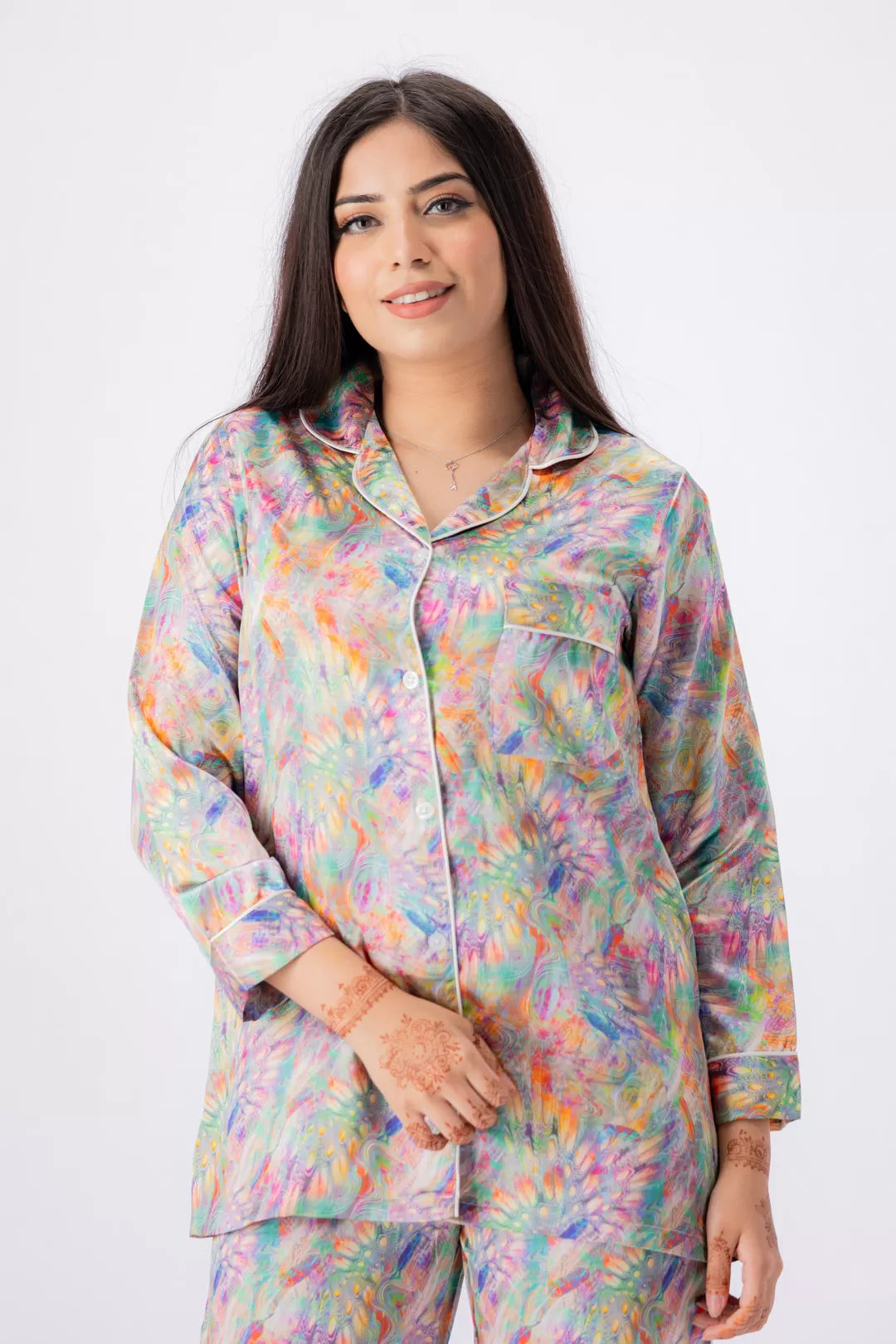 Valerie lounging Gorgeous satin fabric comes with a natural sheen and feel silky on your skin. Feel cute and sensual while staying comfortable putting - Oshi.pk - Buy & Sell Online