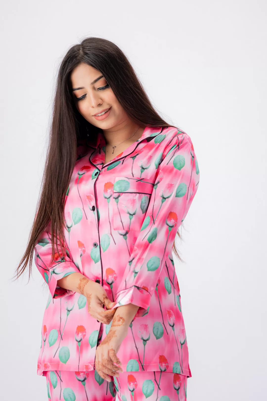 Valerie lounging Gorgeous satin fabric comes with a natural sheen and feel silky on your skin. Feel cute and sensual while staying comfortable putting - Oshi.pk - Buy & Sell Online
