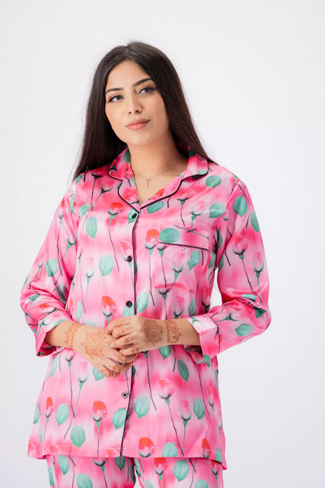 Valerie lounging Gorgeous satin fabric comes with a natural sheen and feel silky on your skin. Feel cute and sensual while staying comfortable putting - Oshi.pk - Buy & Sell Online