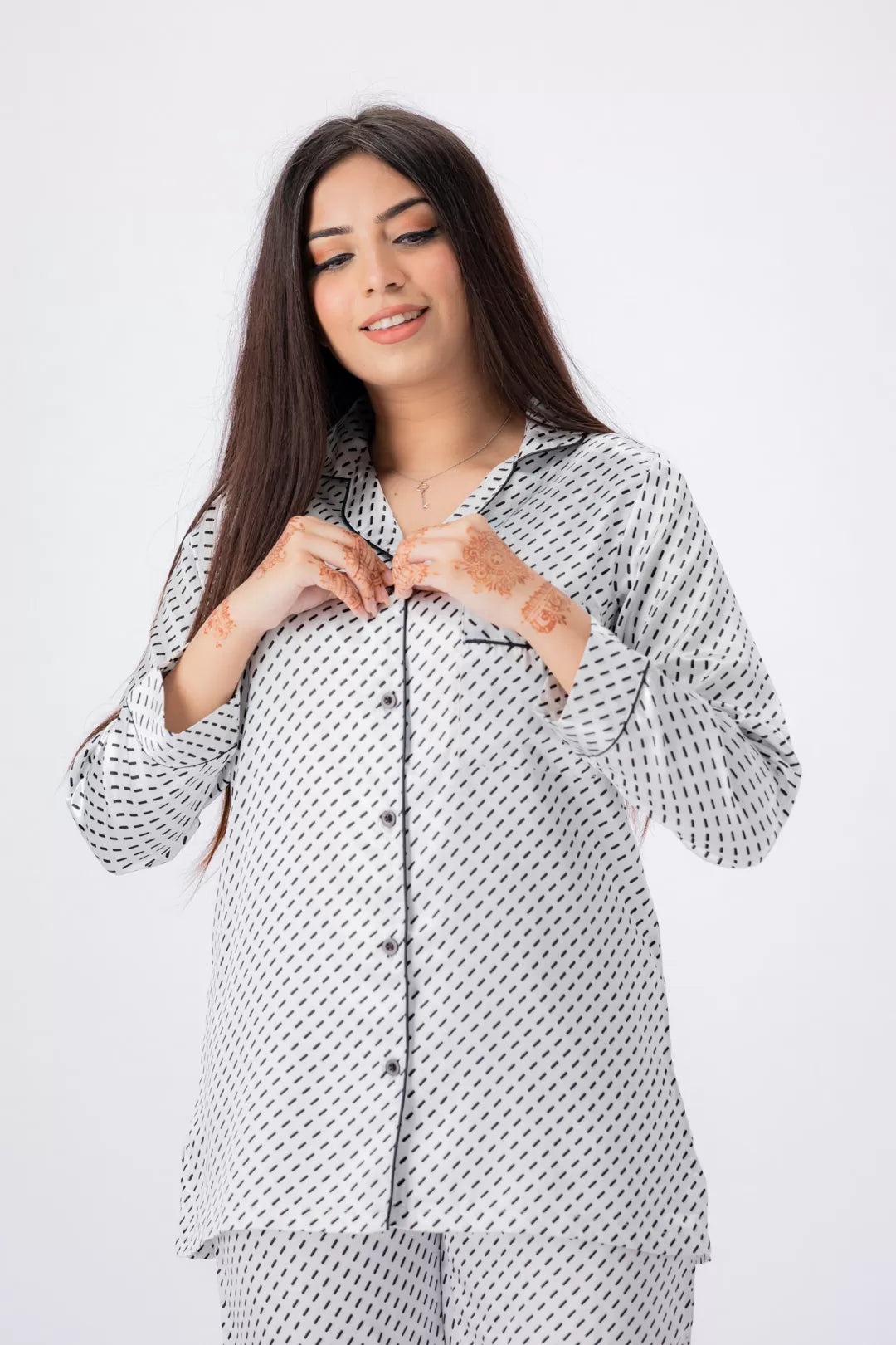 Valerie lounging Gorgeous satin fabric comes with a natural sheen and feel silky on your skin. Feel cute and sensual while staying comfortable putting - Oshi.pk - Buy & Sell Online