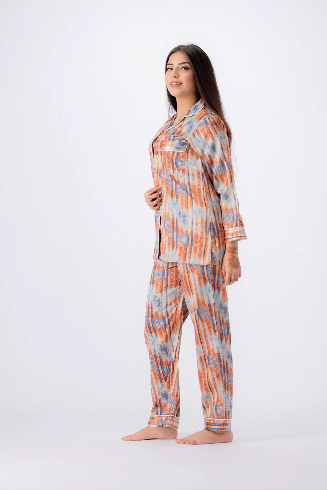 Valerie lounging Gorgeous satin fabric comes with a natural sheen and feel silky on your skin. Feel cute and sensual while staying comfortable putting - Oshi.pk - Buy & Sell Online