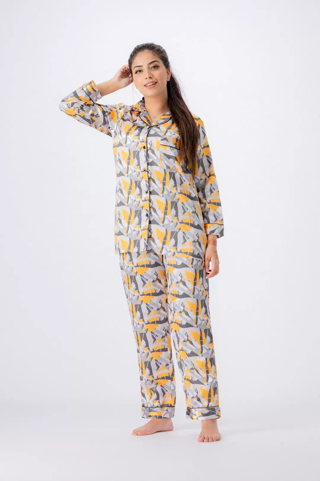 Valerie lounging Gorgeous satin fabric comes with a natural sheen and feel silky on your skin. Feel cute and sensual while staying comfortable putting - Oshi.pk - Buy & Sell Online