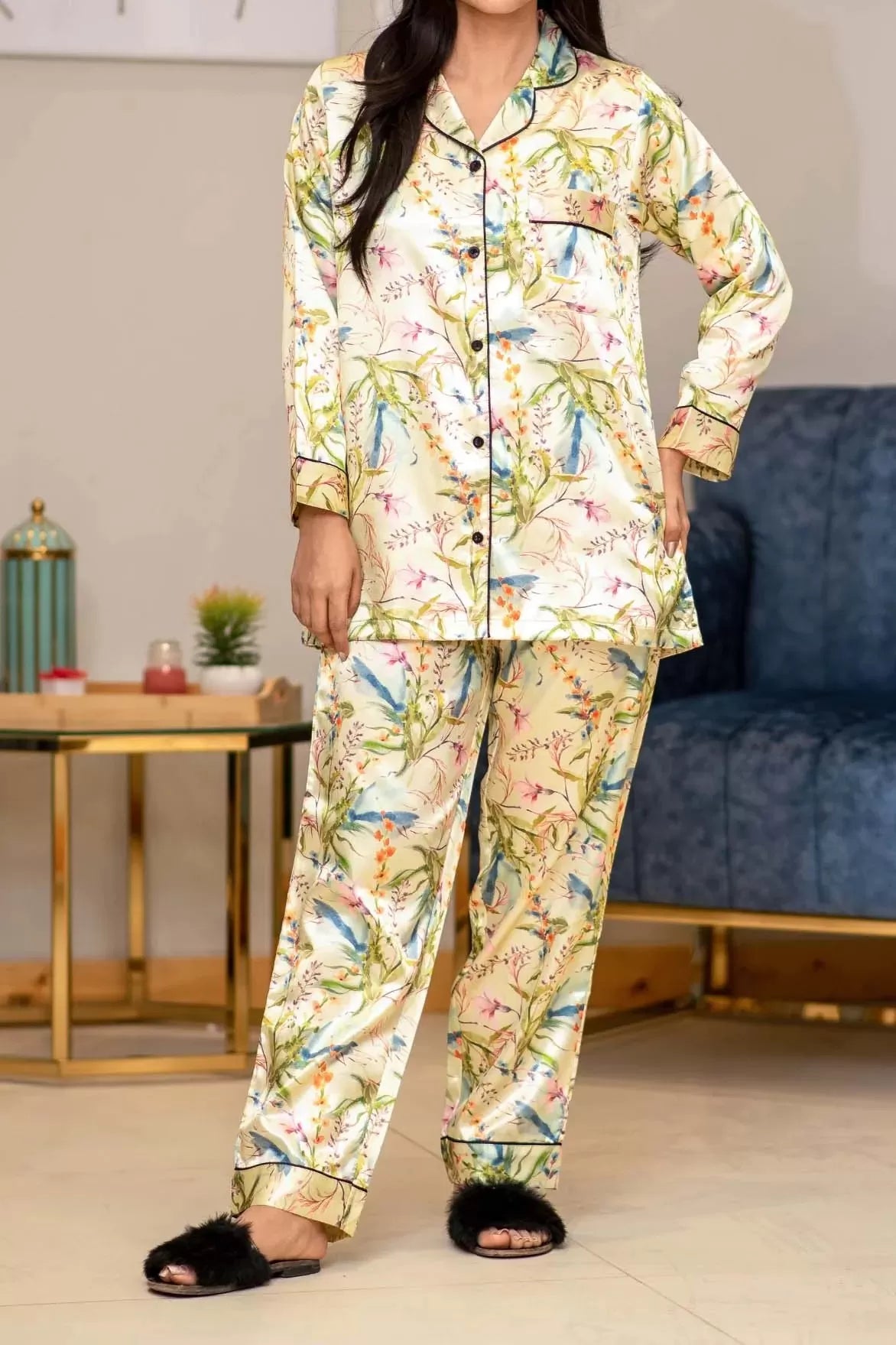 Valerie nightwear/sleepwear is designed for ultimate comfort and style. Our classic pajama set is updated in a smooth silky fabric. - Oshi.pk - Buy & Sell Online