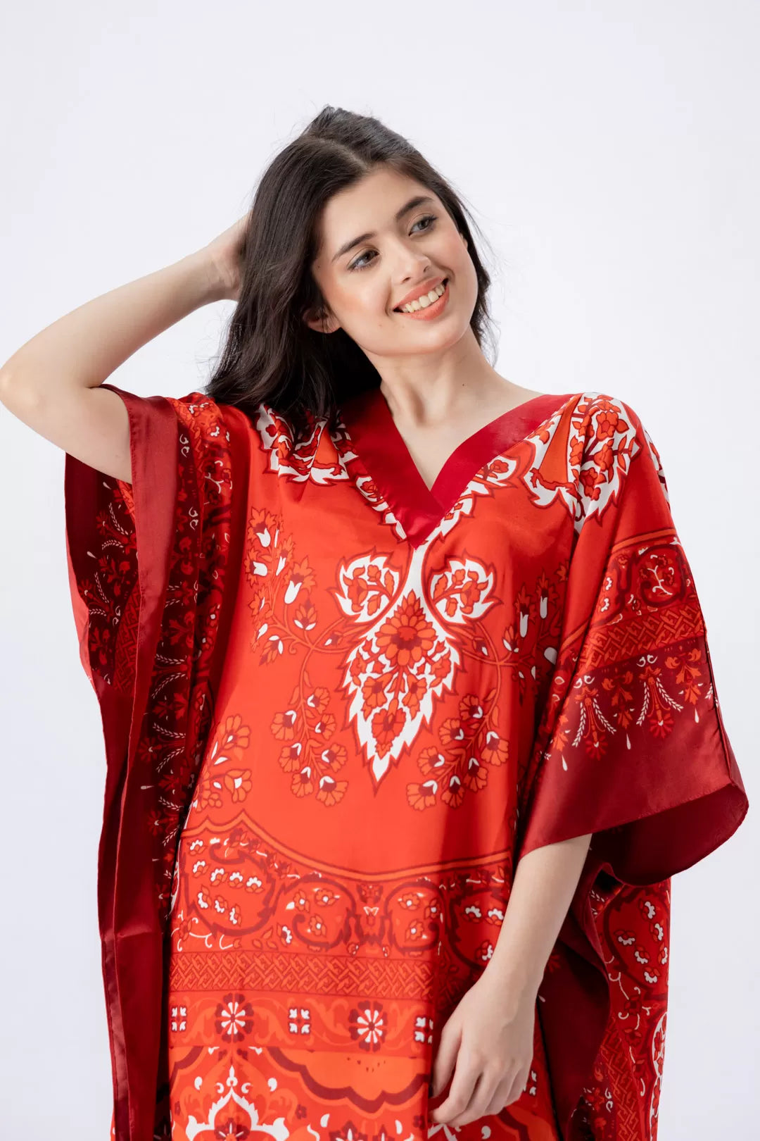 Valerie nightwear/sleepwear kaftan dress is specially designed for women who prefer a simple modern casual style - Oshi.pk - Buy & Sell Online