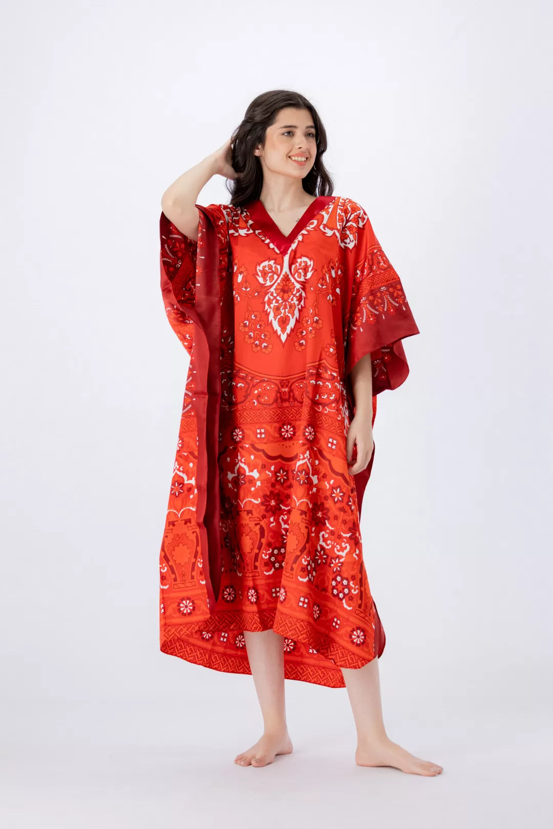 Valerie nightwear/sleepwear kaftan dress is specially designed for women who prefer a simple modern casual style - Oshi.pk - Buy & Sell Online