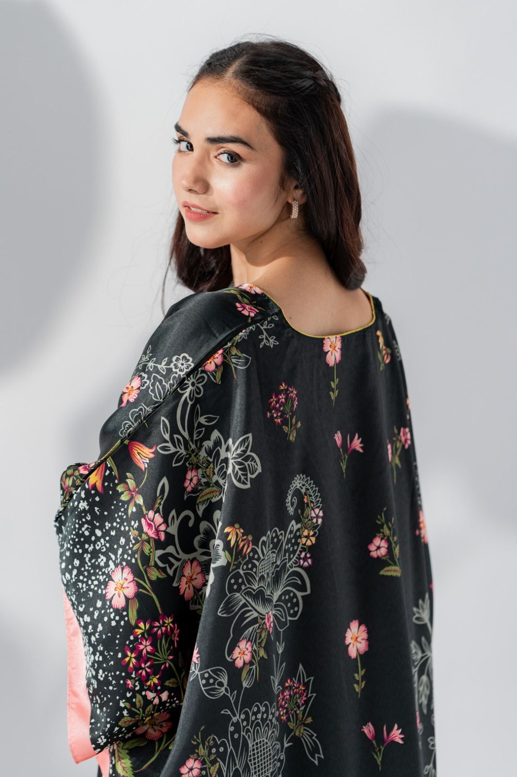 Valerie Silky Satin Caftan Women Night Dress - Oshi.pk - Buy & Sell Online
