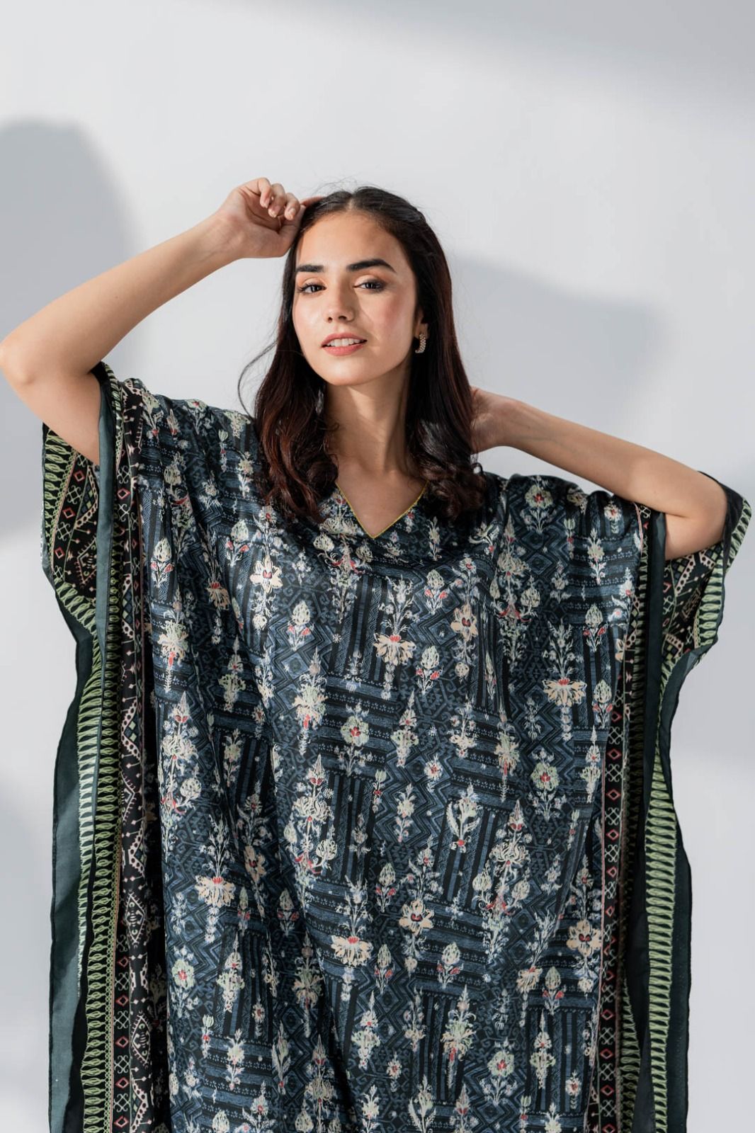 Valerie Silky Satin Caftan Women Night Dress - Oshi.pk - Buy & Sell Online