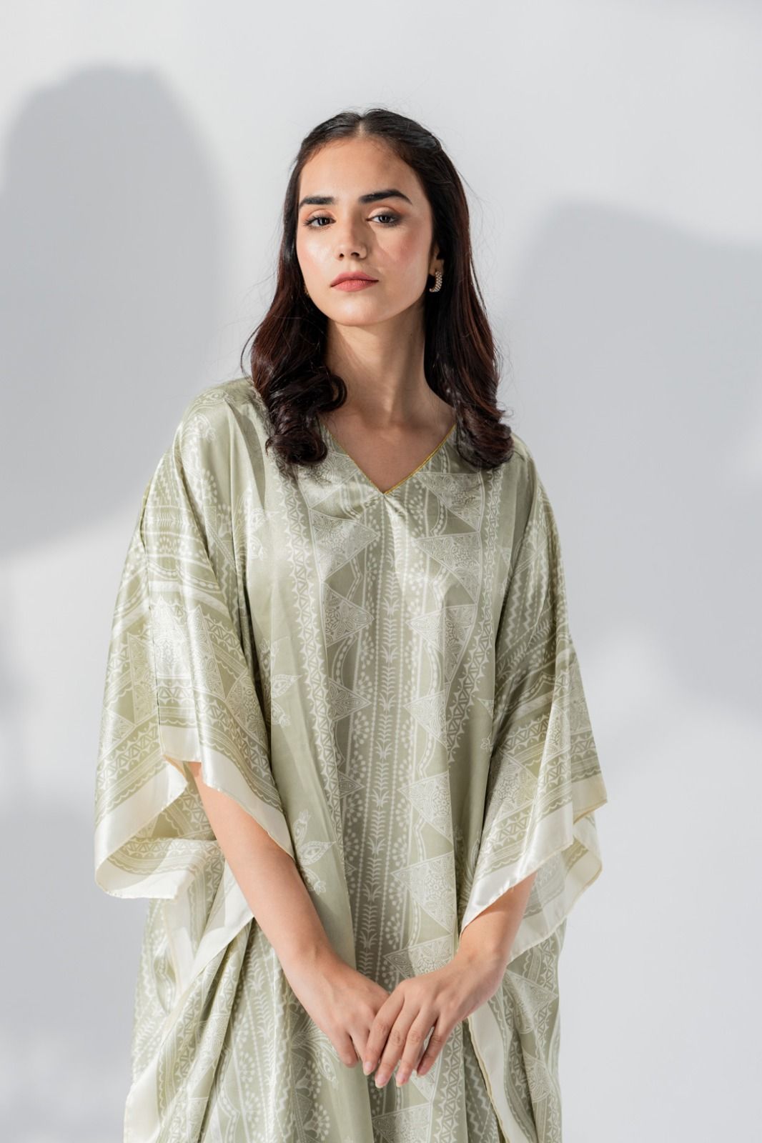 Valerie Silky Satin Caftan Women Night Dress - Oshi.pk - Buy & Sell Online