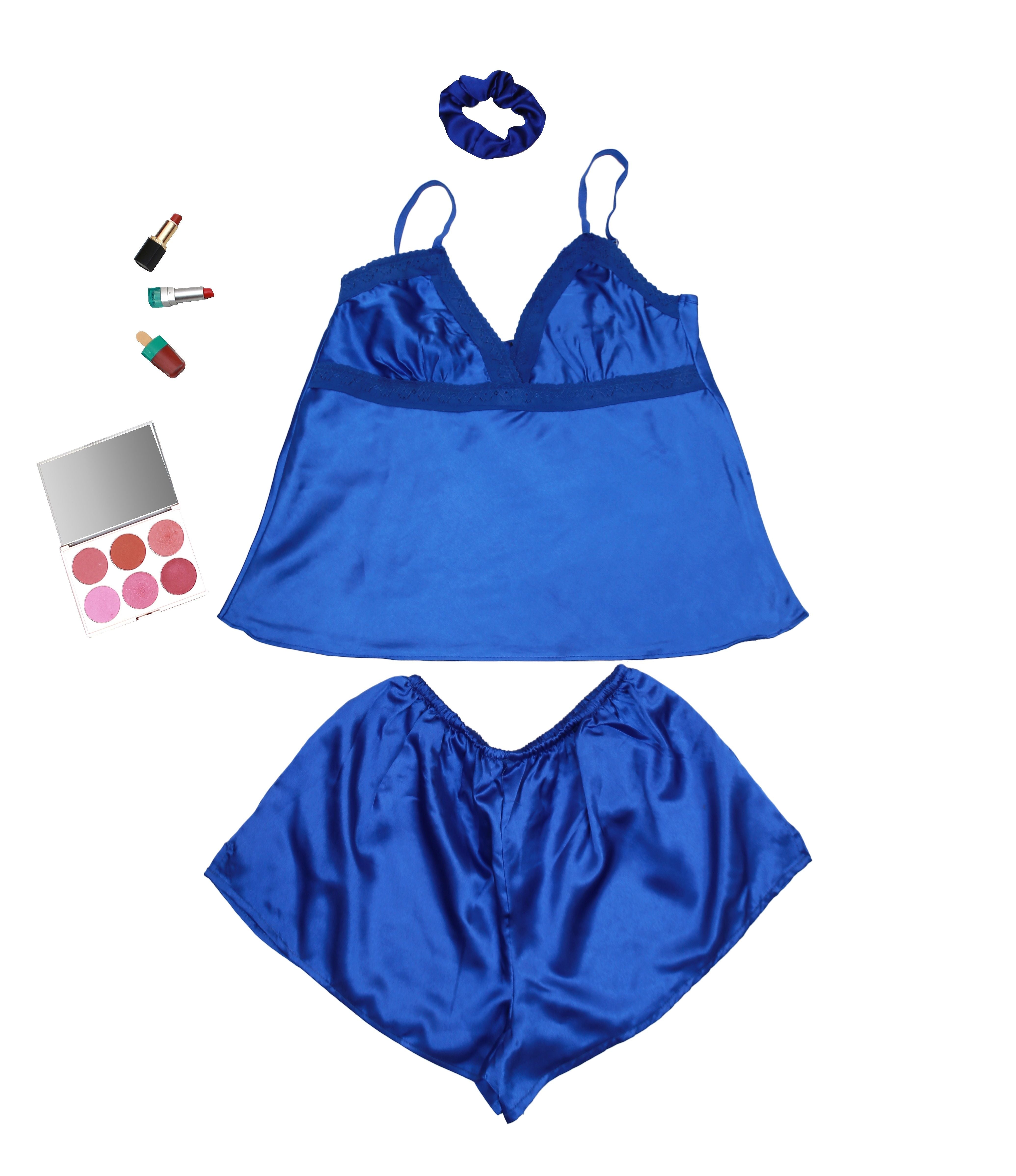 Valerie solid silky satin Night wear Cami set for women - Oshi.pk - Buy & Sell Online