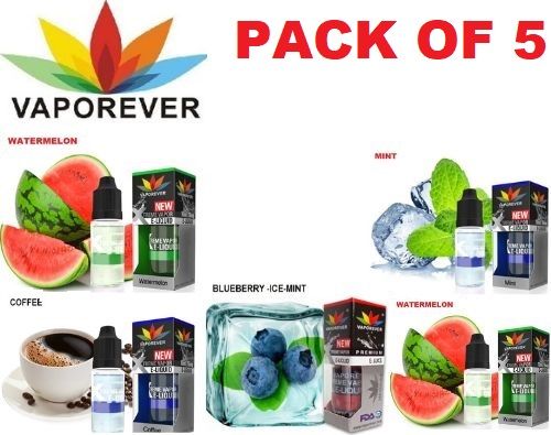 Vaporever E-Liquid Vape Juice 10ml in 0mg, Nicotine Vapor(PACK OF 5) - Oshi.pk - Buy & Sell Online