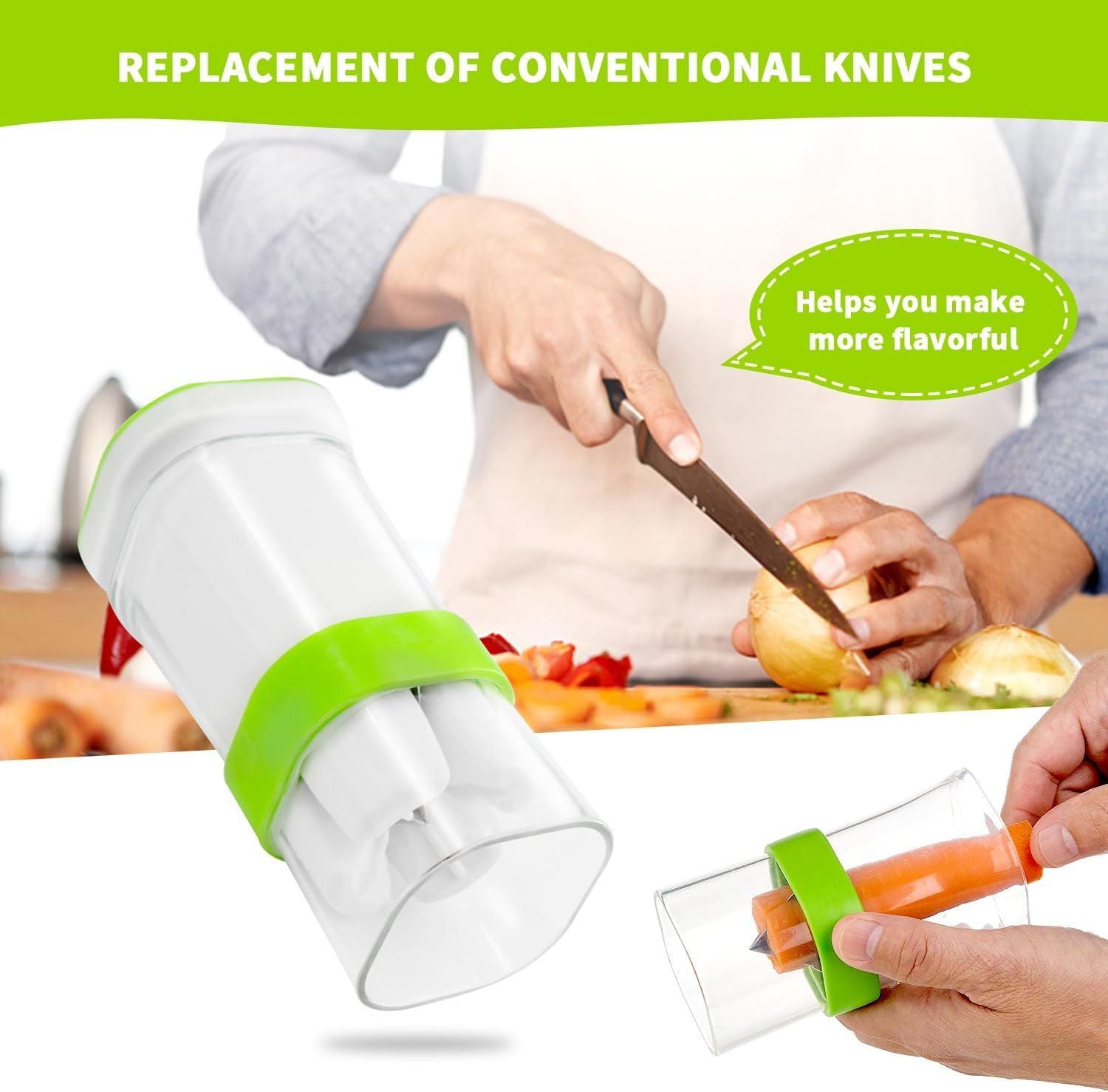 Vegetable Cutter, Cucumber Cutter, Vegetable Slicer, Fruit Cutter, Vegetable Sticks - Multifunctional Vegetable Cutter with Stainless Steel Blade for - Oshi.pk - Buy & Sell Online