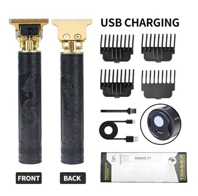 Vintage T9 Hair Cutting Machine with Charger Hair Clipper Professional Trimmer for Men Electric Shaver Hair Trimmer - Oshi.pk - Buy & Sell Online
