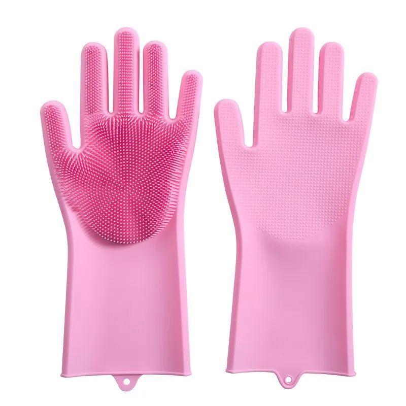 Washing Dishes Silicone Gloves Waterproof Insulated Gloves Bathroom Kitchen And Bathroom Cleaning Car Wash Multi-Purpose Gloves - Oshi.pk - Buy & Sell Online