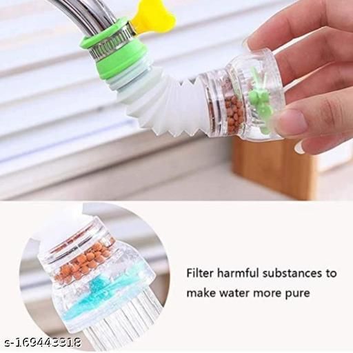 Water Saving Kitchen Tap Aerator Swiveling Fan Children Guide Groove Baby Hand Washing Fruit Vegetable Faucet Extender 360° Rotating - Oshi.pk - Buy & Sell Online