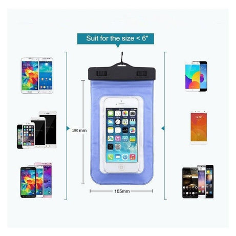 Waterproof mobile case For Travel Photo shoot/video Underwater Full View Waterproof Case for Phone Underwater Snow Rainforest Transparent Dry Bag Swim - Oshi.pk - Buy & Sell Online