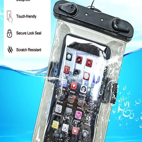 Waterproof mobile case For Travel Photo shoot/video Underwater Full View Waterproof Case for Phone Underwater Snow Rainforest Transparent Dry Bag Swim - Oshi.pk - Buy & Sell Online