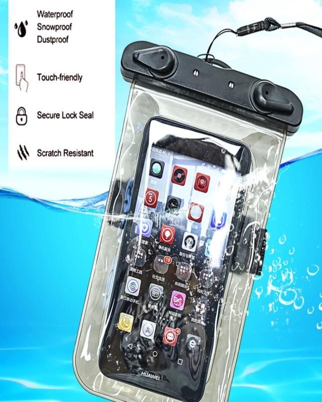 Waterproof mobile case For Travel Photo shoot/video Underwater Full View Waterproof Case for Phone Underwater Snow Rainforest Transparent Dry Bag Swim - Oshi.pk - Buy & Sell Online