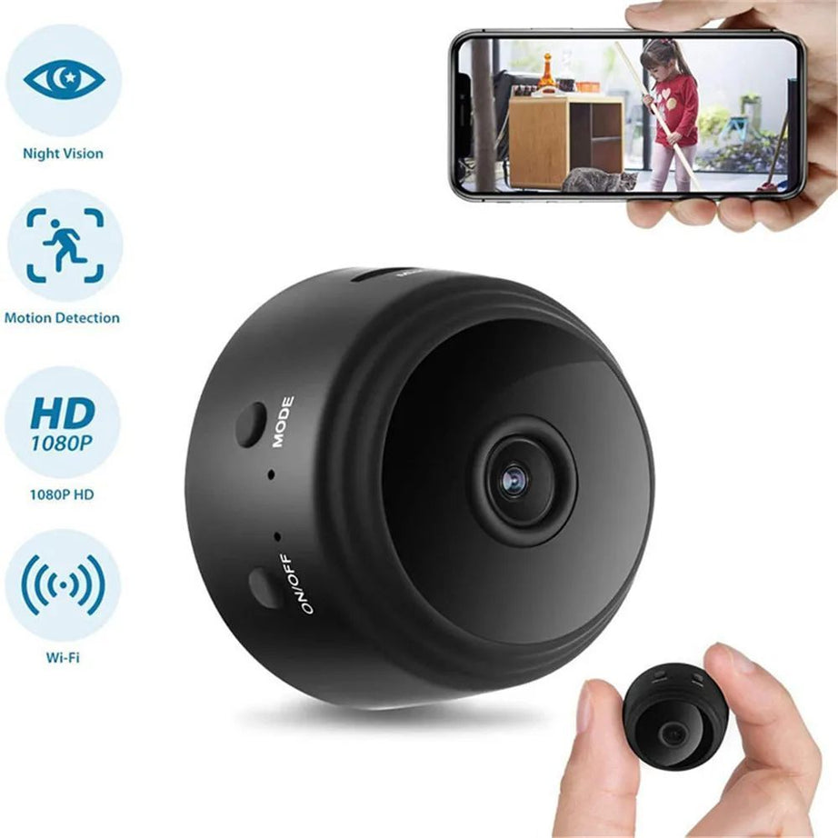 WiFi Mini Camera HD 1080p Wireless Video Recorder Voice Recorder Security Monitoring Camera Smart Home For Infants And Pets - Oshi.pk - Buy & Sell Online