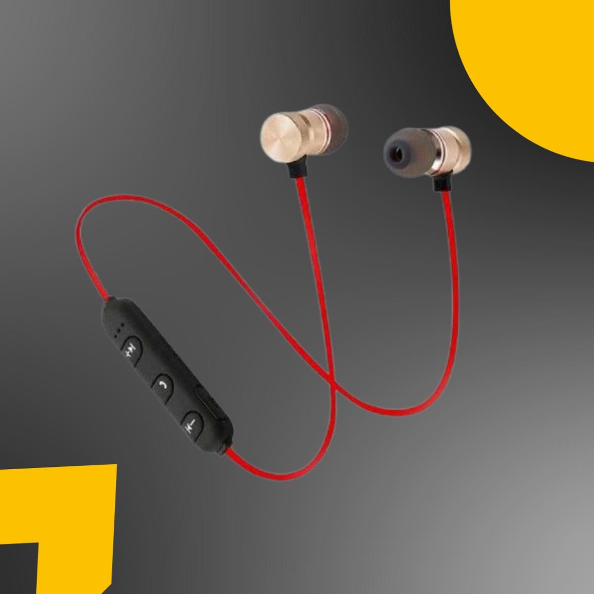 Wireless Bluetooth Sports Hand free Earphone Magnet Headset Handfree Multicolor - Oshi.pk - Buy & Sell Online