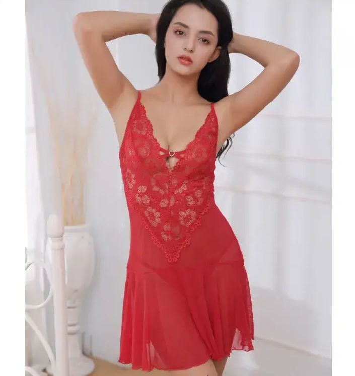 Deep V-Neck Babydoll Lingerie For Special - Oshi.pk - Buy & Sell Online
